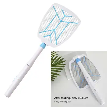 

Fly Killer Insect Control Mesh Handheld Summer Safe Racket Retractable Foldable Office Electric Mosquito Swatter Ultrathin