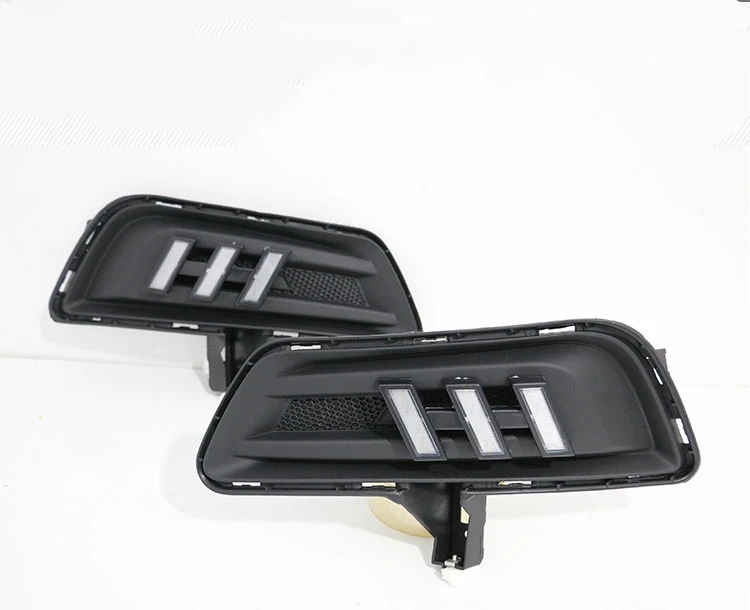 Qirun led drl дневные ходовые огни для Chevrolet Cruze- с динамическим движущимся желтым поворотным сигналом и синим ночным светом