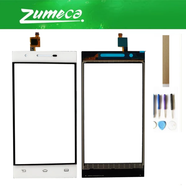 

5.0 Inch White Color For Philips X586 Touch Screen Digitizer Panel Lens Glass With Tools & Sticker