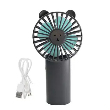 

Bear Portable Handheld USB Rechargeable Handy Fan Cooler Portable 3 Speed Adjustable Mini Desktop Cooling Fan for Child Outdoor