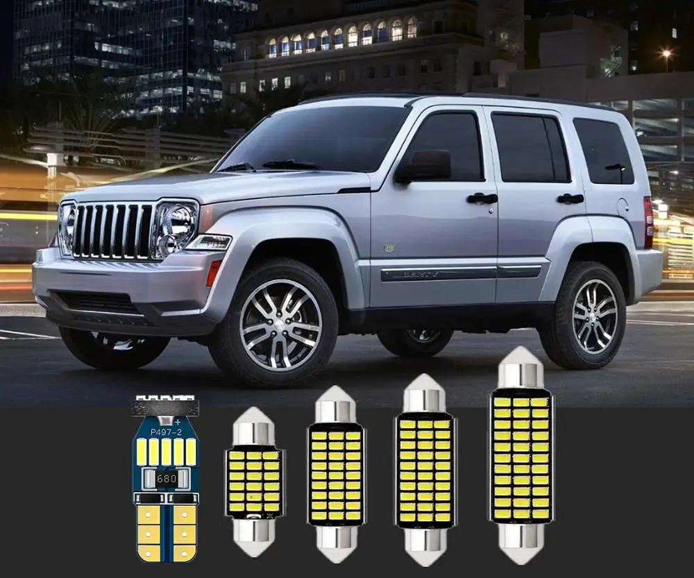6 шт. автомобильные лампы для чтения светодиодный светодиоды T10 и 36 мм Jeep Commander