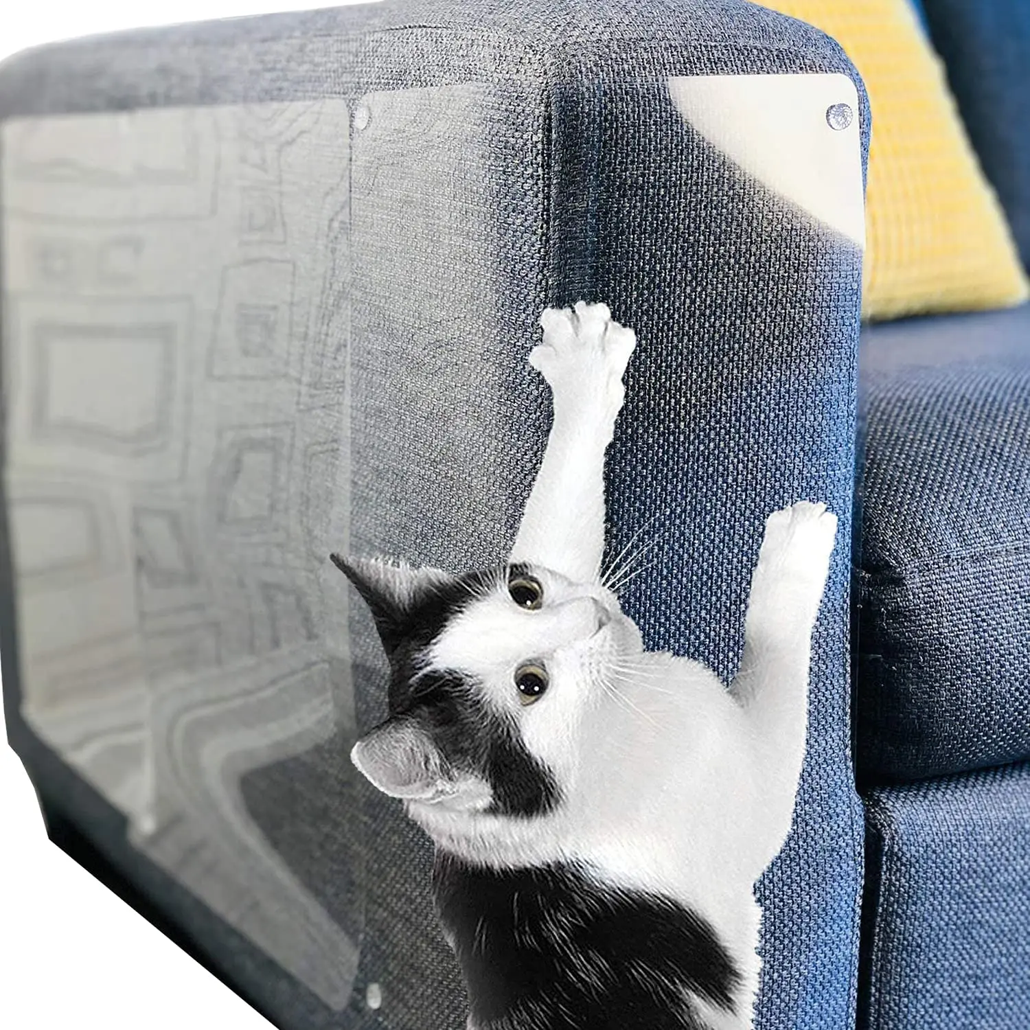 4pcs Couch Cat Scratching Guard Mat Furniture Protection Set Sofa Scratch Tree Claw Post Protect | Дом и сад