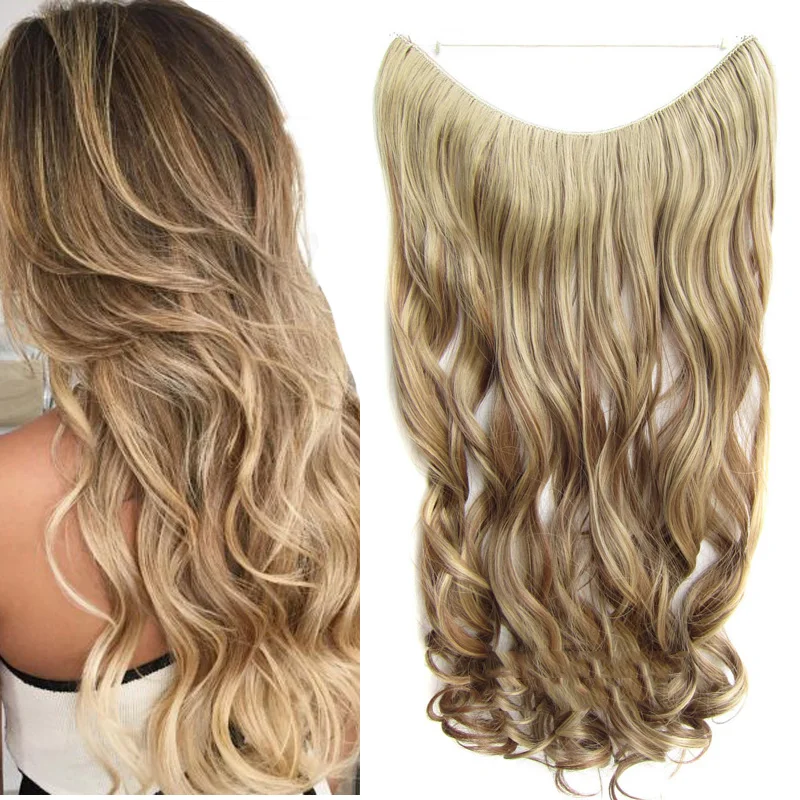 Extension halo invisibile capelli sintetici effetto naturale_voghion.com