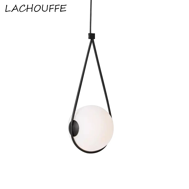 

Nordic Simple Creative Pendant Lights Modern Round Glass Ball Hanging Lamp for Living/dining Room Kitchen Lighting Fixtures E27