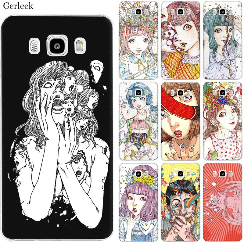 Чехол для мобильного телефона Samsung Galaxy J1 J3 J2 J6 J5 J7 жесткий чехол Shintaro Kago Horror