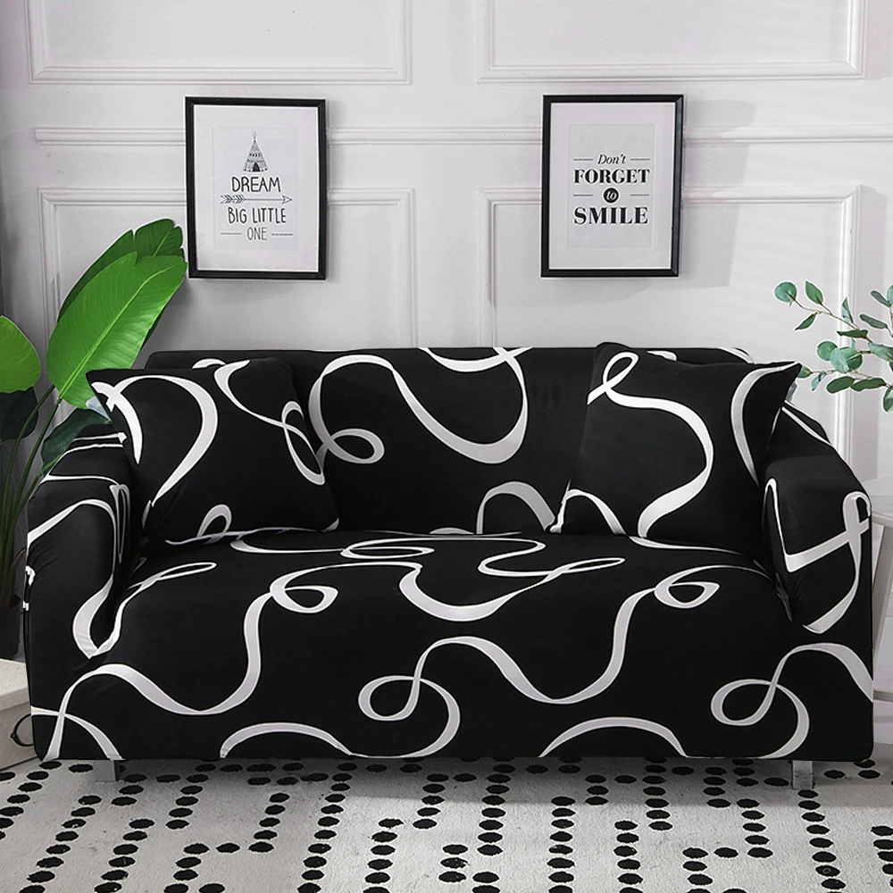 

Four Seasons Sofa Polyester Soft Sofa Cover Soft Printing Elastic Non-slip Elastic Home Decoration Sofa Cover All-inclusive