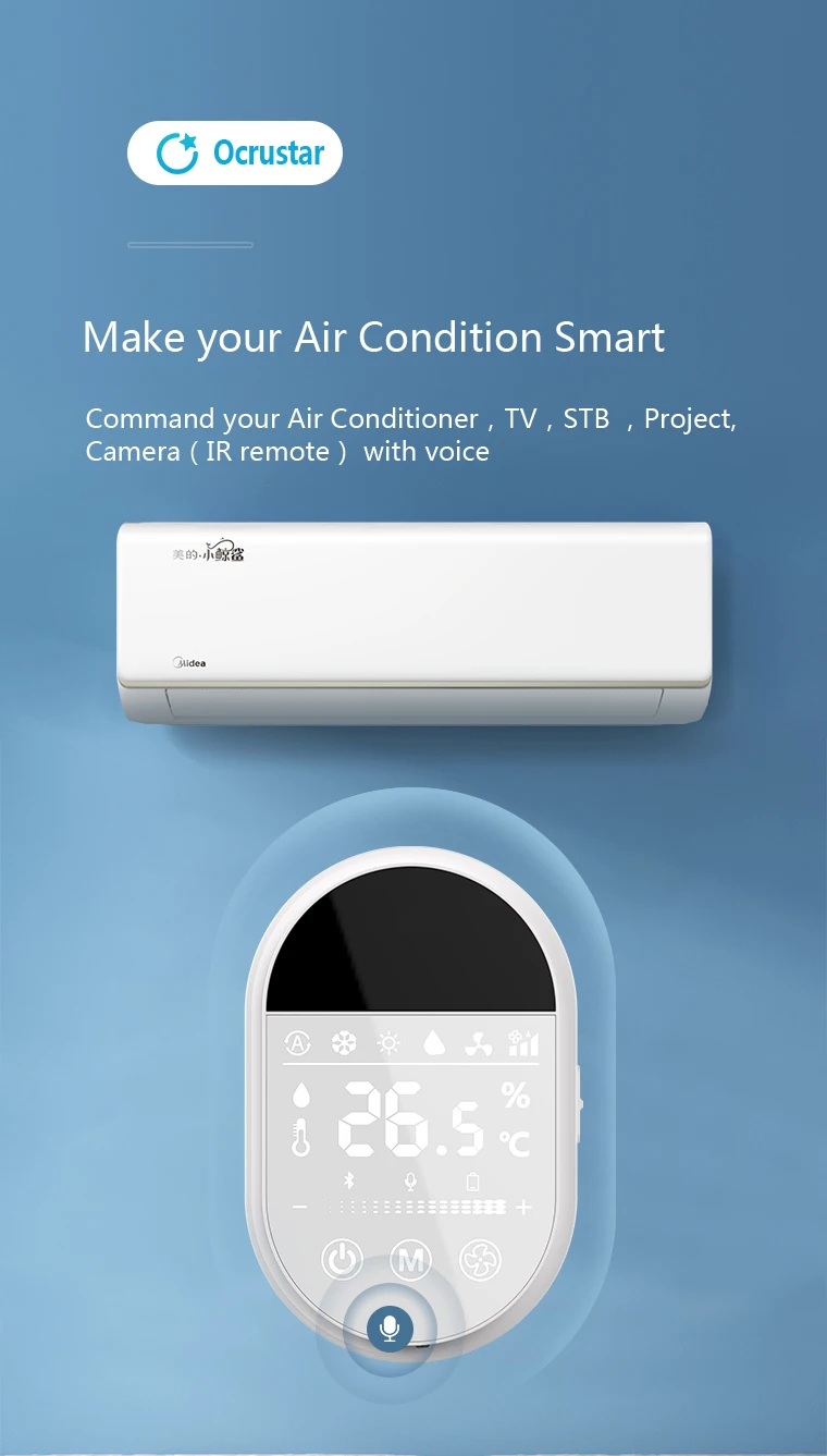 

Smart Home Application Control System, Control Air Conditioner/TV/STB/Project/Camera (IR remote) With Offline Voice