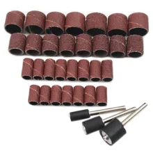 

30pcs 80# per pack abrasive sand paper ring sand paper wheel grinding bits polishing roller peeling wheel sand paper roller