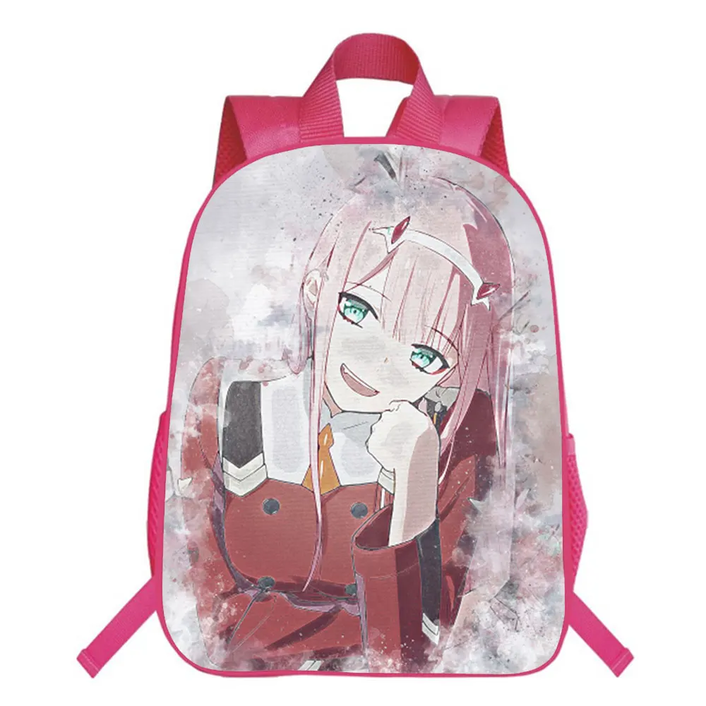 Anime Darling In The FranXX Children Backpack Student Schoolbag Zero Two Boys Girls Shoulder Bags Orthopedic Mochila 16 Inch
