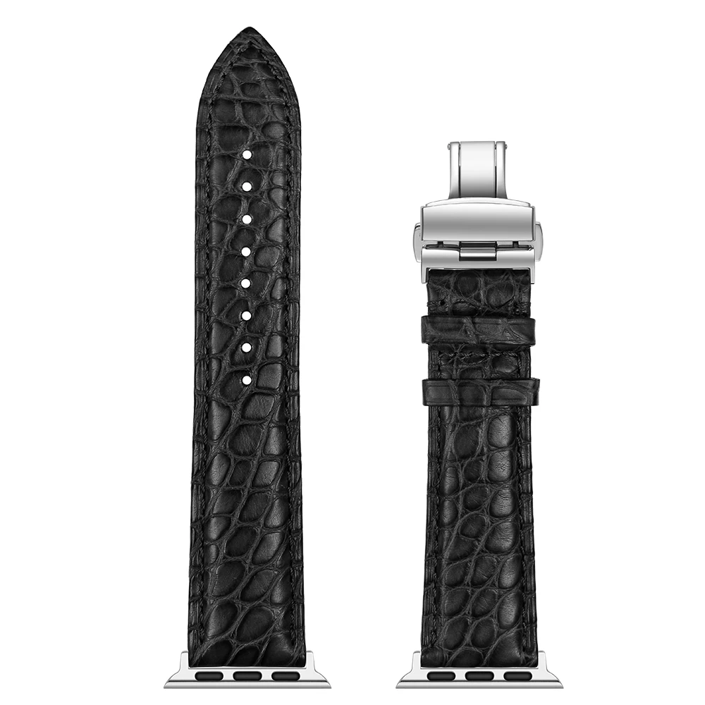 Крокодиловая кожа Ремешки для наручных часов Apple Watch, ремешок 42 мм, 38 мм, версия 4 44 мм для девочек; мини-юбка для браслет для iwatch для наручных часов Apple Watch Series 5 4 3 2 1 ремешок