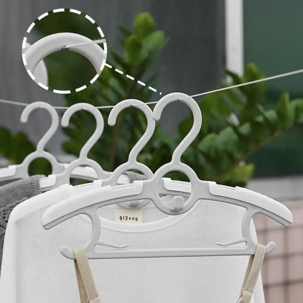 5-pack Adjustable Newborn Baby Hangers Plastic Non-Slip Extendable Laundry  Hangers for Toddler Kids Child Clothes