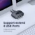 Unnlink KVM Switch USB 3.0 2.0 Switcher С удлинителем 2 ШТ Общий доступ к компьютерам 4 Порта USB Клавиатура Мышь Принтер U Диск
