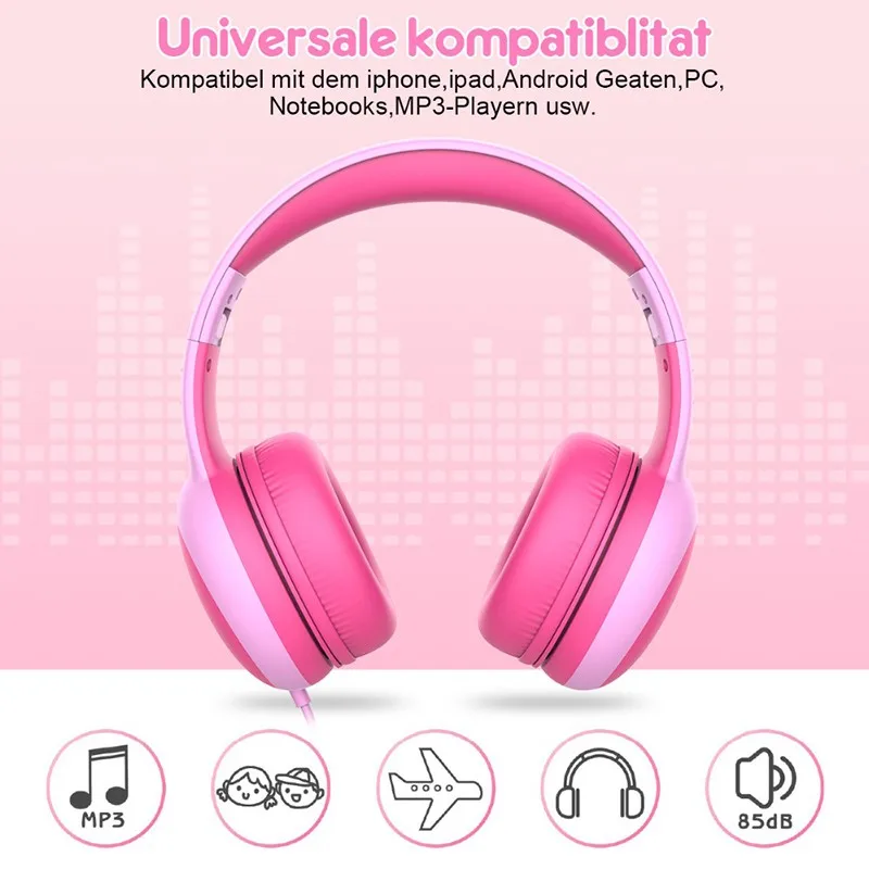 Christmas Gift New Arrival 2020 Noise Cancelling Headphones Bluetooth 5 0 Young People Kids Headset Support 3 5mm Plug With Mic