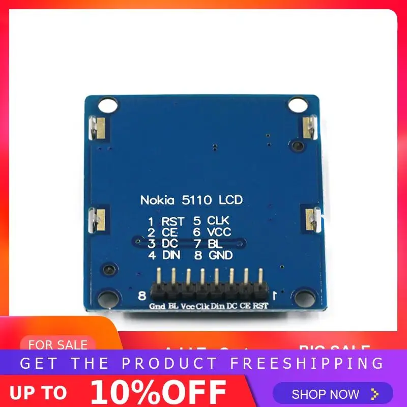 Умная электроника ЖК-модуль Дисплей Монитор Синяя подсветка адаптер PCB 84*48 84x84 lcd 5110 Nokia 5110 экран для Arduino