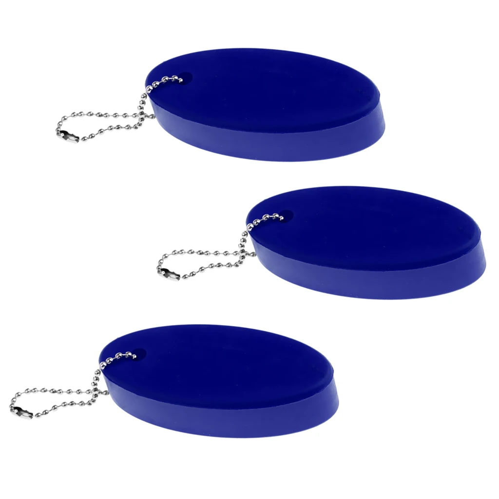 Bulk 3 Yachting Boating Swimming Fishing Marine Seaside Beach Sports Water Floating Keychain Keyring - Various Colors