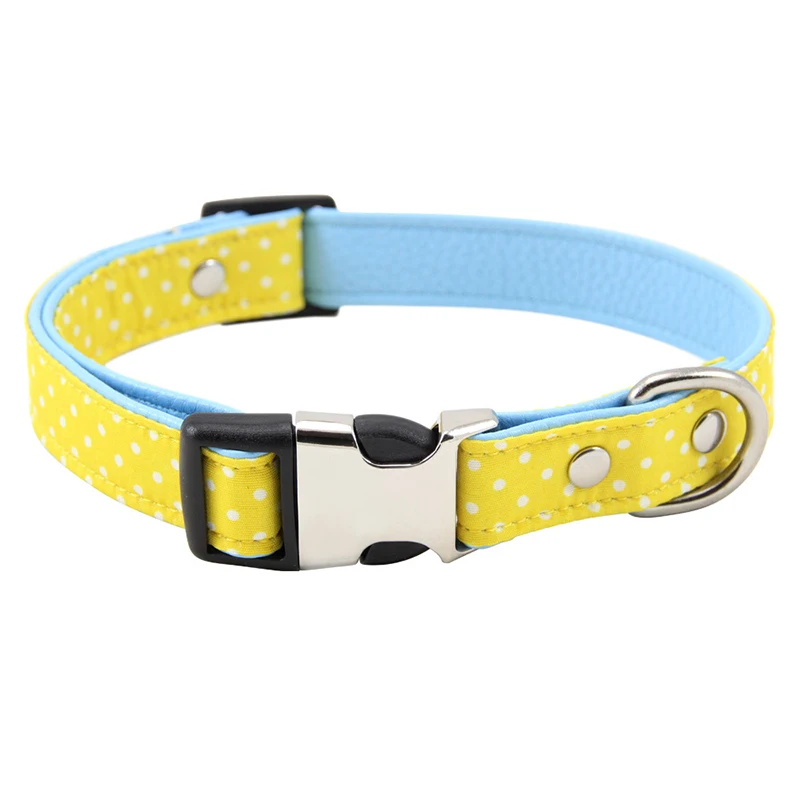 Мягкий ошейник для собак с принтом для маленьких, средних и больших собак регулируемый безопасный ошейник для кошек