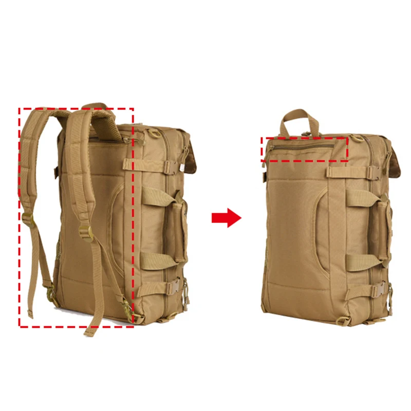Molle 60L Кемпинг Rugzak Tactische Tas Militaire Rugzak Grote водонепроницаемый Rugzakken камуфляж Wandelen открытый Leger Tassen