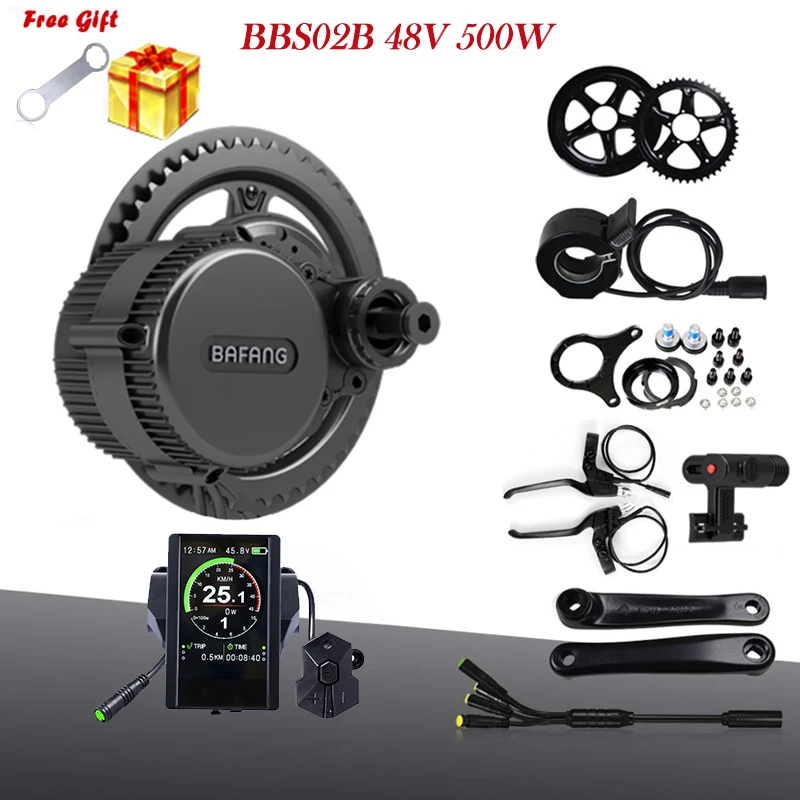 Top Bafang Motor Kit BBS02B Brushless Motor 48V 500W Mid Drive Motor Bike Electric Conversion Kit EBike Engine Bicicleta Eletrica 0 Top Bafang Motor Kit BBS02B Brushless Motor 48V 500W Mid Drive Motor Bike Electric Conversion Kit EBike Engine Bicicleta Eletrica 0