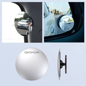 

Car Rearview Mirror for Nissan QASHQAI mirror 304 stainless steel Blind Spot Wide-angle Lens 360 degree Rotation Adjustable