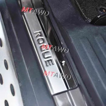 

For Nissan Rogue 2014-2018 2019 2020 Accessories Stainless Steel Door Sill Car Styling Pedal Scuff Cover Protector Sticker