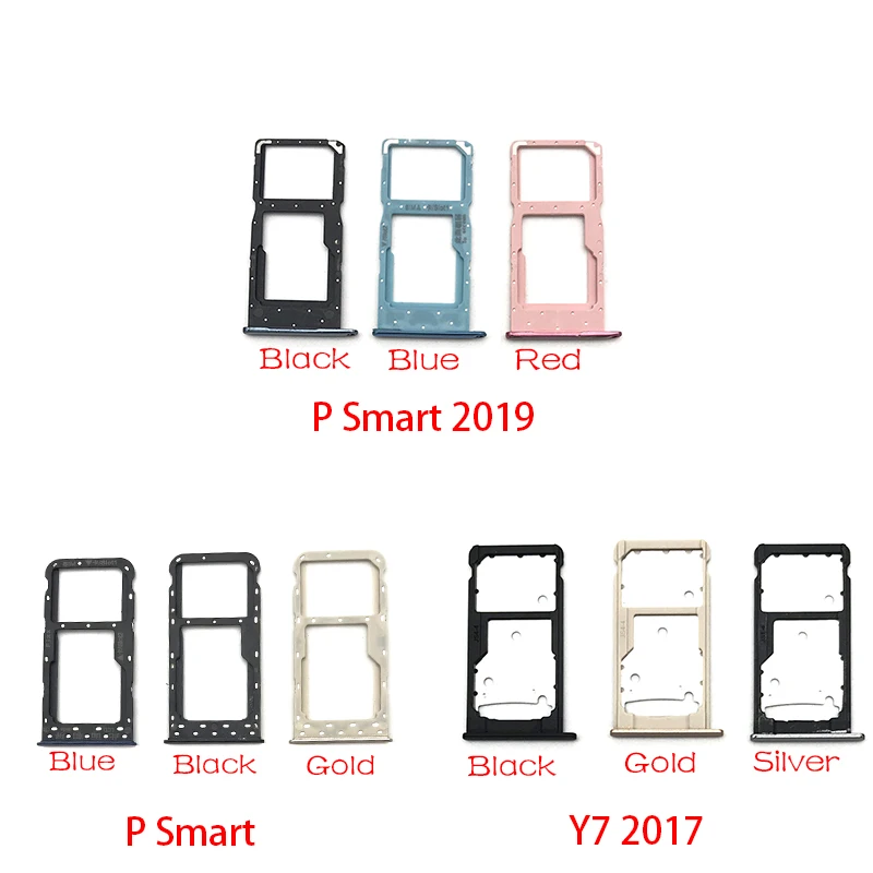 Слот для SIM-карты держатель лотка SD карты адаптер Huawei Y7 Y6 Pro 2017 P Smart 2019 |