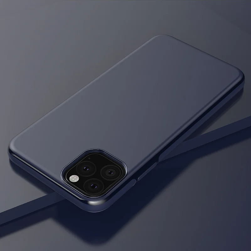 Магнитный чехол для iPhone 11, мягкий матовый чехол вставка металлическая простыня, подходит для магнита, автомобильный держатель для телефона iPhone 11 Pro Max Shell