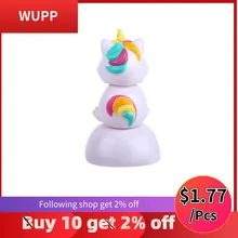 WUPP украшения кукла на солнечной батарейке горячая Распродажа на солнечной энергии Танцующая качающаяся анимированная Танцующая игрушка украшение для подоконника Новинка 9611