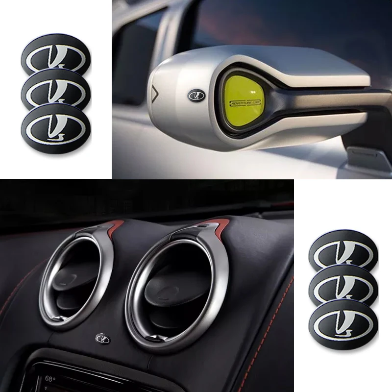 

10 pcs 14mm Car Key Shell Sticker Logo Emblem for lada VESTA niva kalina priora granta largus Car Interior Accessories