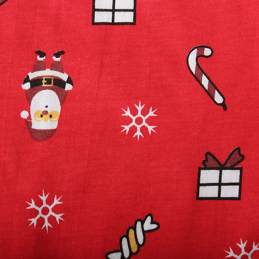 ARLONEET/Рождественские топы с Санта Клаусом для маленьких мальчиков и девочек+ штаны, комплект одежды, костюм, одежда Пижамный костюм на год и Рождество CS24