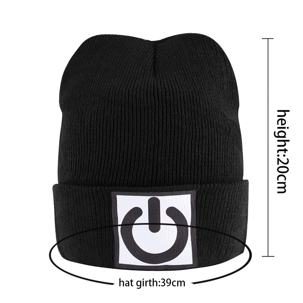 logo knit caps
