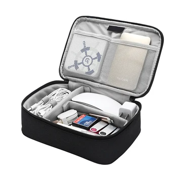 

Portable Travel Digital Organizer Bag U Disk Hard Drive Ipad Removable Baffle Charger Battery Storage Collect Pouch Accessories