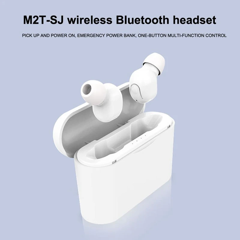 FULL-M2T-Sj Tws Bluetooth 5,0, беспроводные наушники, стерео спортивная Гарнитура, мини наушники-вкладыши, беспроводные наушники, Bluetooth гарнитура для смартфона