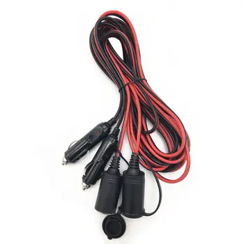 

Car Cigarette Lighter Extension Cable 12V 24V Adapter 16AWG Plug Socket DC Power L9BC