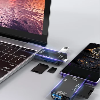 

Type-c Mobile Phone Computer Card Reader Multifunction Memory Card SD/TF/U Disk Brand New And High Quality