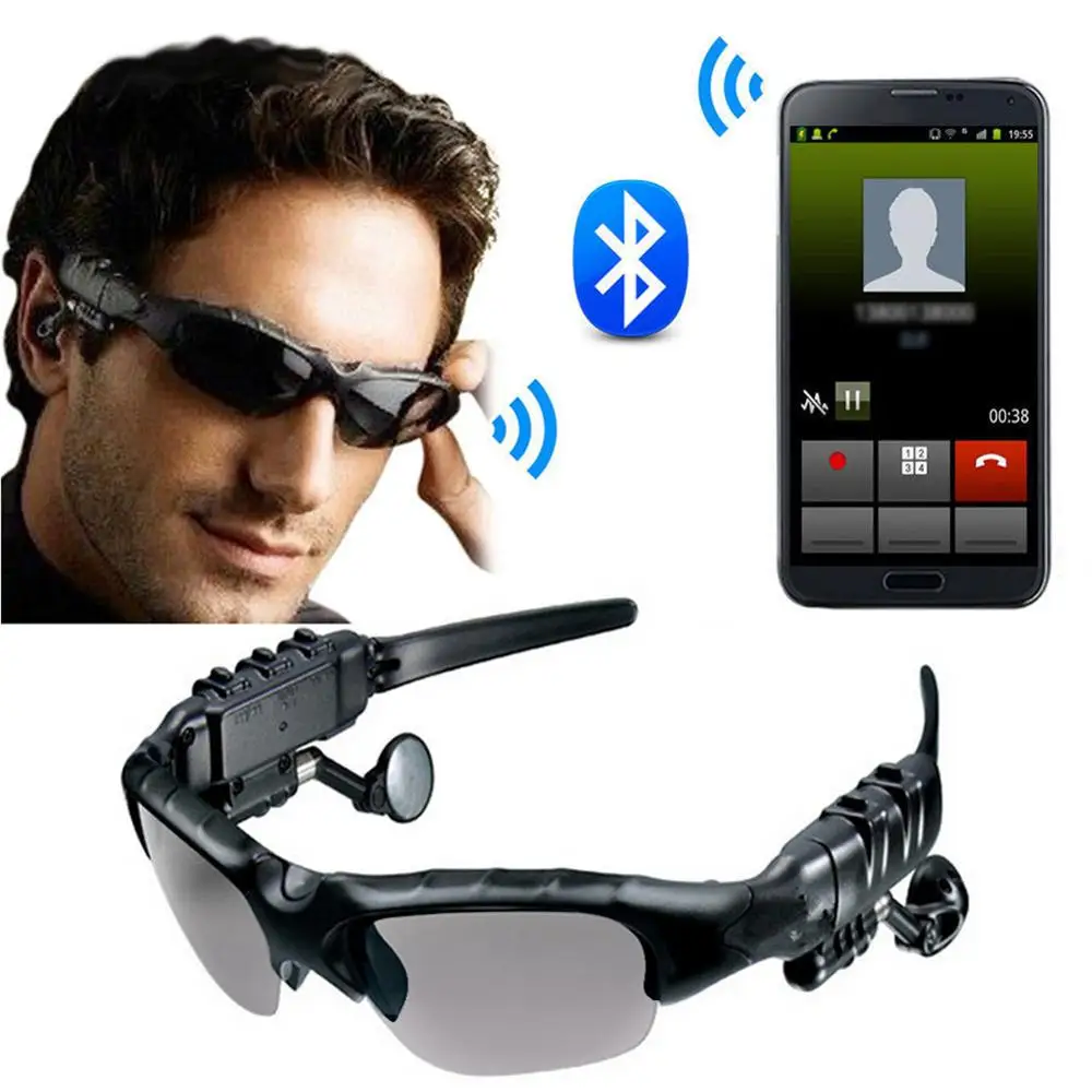 

Smart Wireless Bluetooth Outdoor Sports Sunglasses With Headphone Earbuds Telephone Music Sun Glasses for men and women