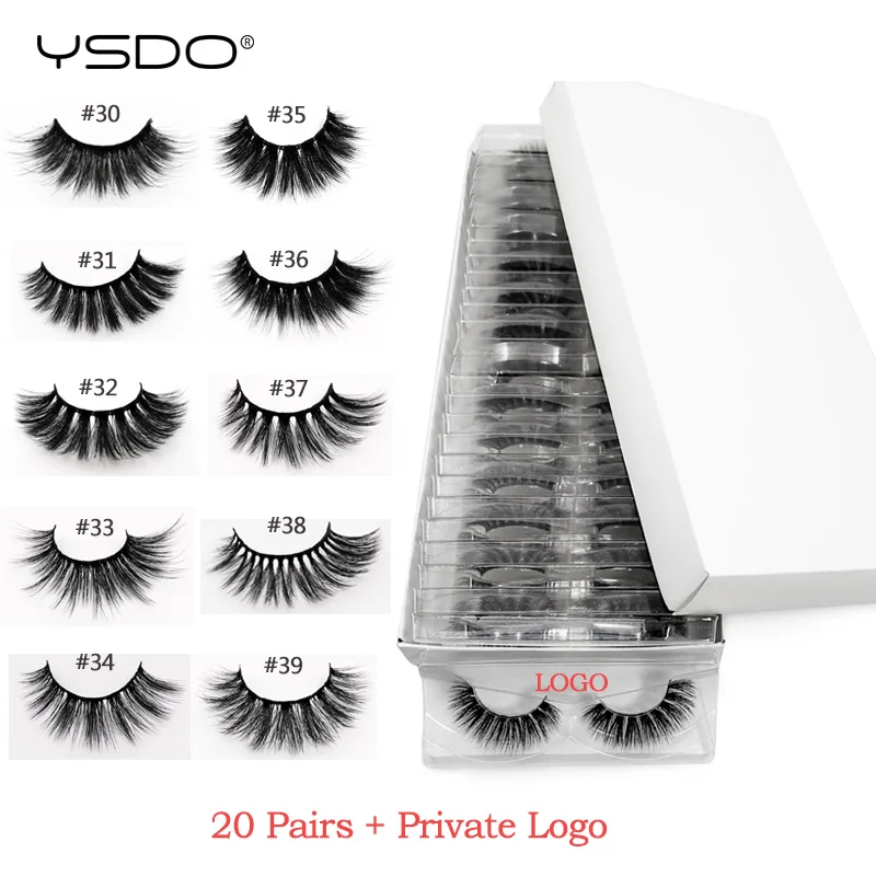 Specify 20 pairs Ресниц частный логотип 20 Вт, 30 Вт, 40/50/100 пар 3d норковых ресниц пользовательские СВЕТОДИОДНАЯ вывеска для искусственных ресниц макияж кисть из меха норки клей для наращивания ресниц - Цвет: Specify 20 pairs