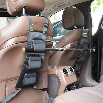 

Fishing Rod Holder For Car Back Seat Portable Tie Straps Rack Universal Bracket Car Seat Easy Carrying Rod Holder