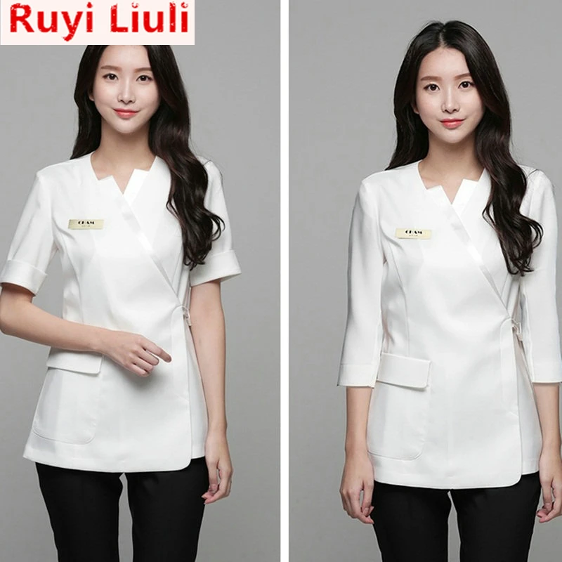 Ruyi Liuli-рабочая одежда Массаж Уход Униформа халаты медицинские халаты халат медицинский лабораторный халат скрабы медицинская униформа для женщин