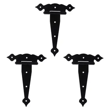 

3pcs 5/6/8 Inch T Shape Rustproof Iron Light Duty Shed Hinge Gate Strap Hinge Door Hinge