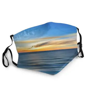 

Beach Men Women Non-Disposable Mouth Face Mask Printed Dustproof Mask Protection Mask Respirator Mouth Muffle