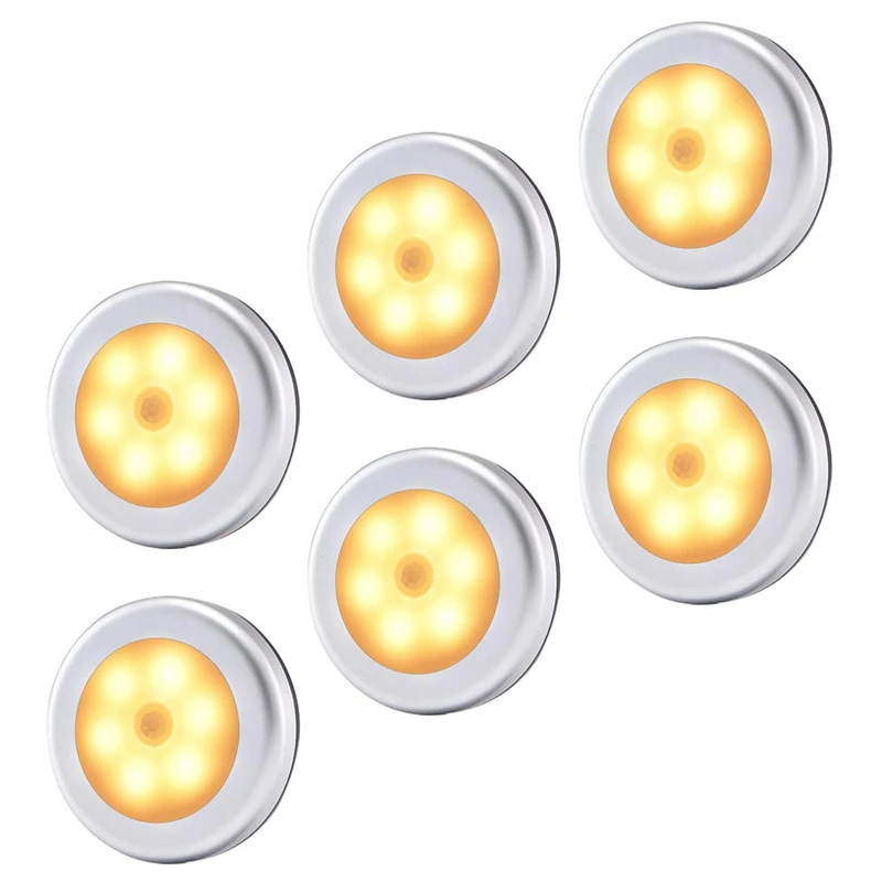 

Motion Sensor Light, Wireless Battery Powered Led Night Lights Stick Anywhere Lamp For Home, Kitchen, Hallway, Cabinet, Closet,