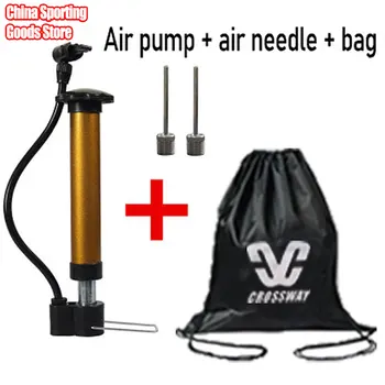 

Mini pump, portable manual pump, basketball, volleyball, football pump, golden bicycle pump, free air needle + bag