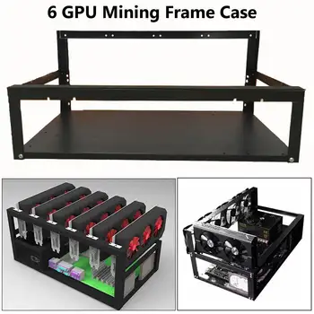 

6 GPU for ETH Mining Case Computer Chassis Open Air Miner Frame Case Mining Coin Ring Support Bracket Case Holder Rack for 6GPU