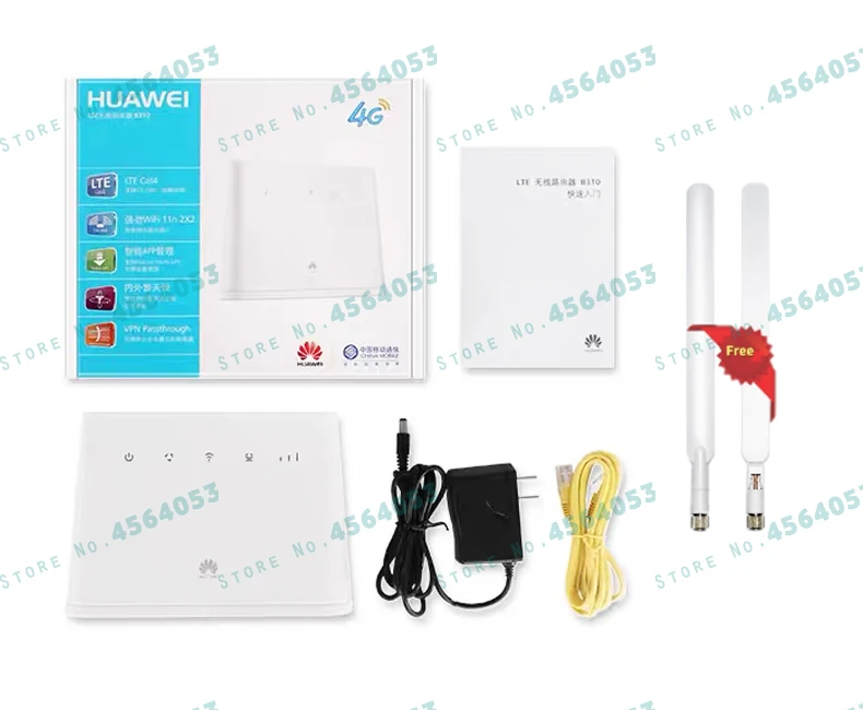Huawei B310S-518 150Mbps 4G LTE Most Secure Wireless Router Support B1 B2 B4 B5 B7 B28 +2pcs antenna wireless router,4g module
