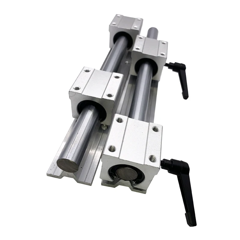 12mm SBR12-200mm LINEAR SLIDE GUIDE SHAFT 2 RAIL+4 SBR12UU Bearing Block CNC set