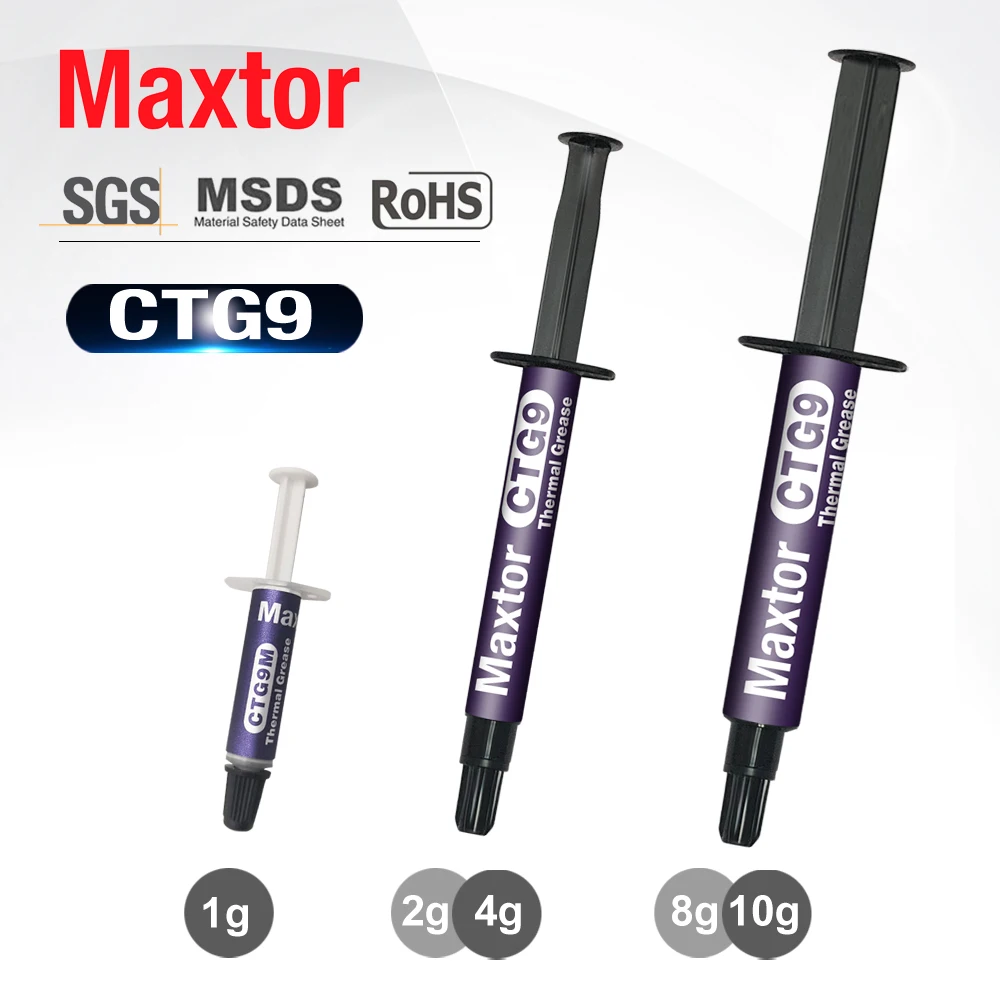 Maxtor CTG9 13.5W/mkThermal Paste Laptop PC Motherboard Desktop CPU GPU Cooler Heatsink