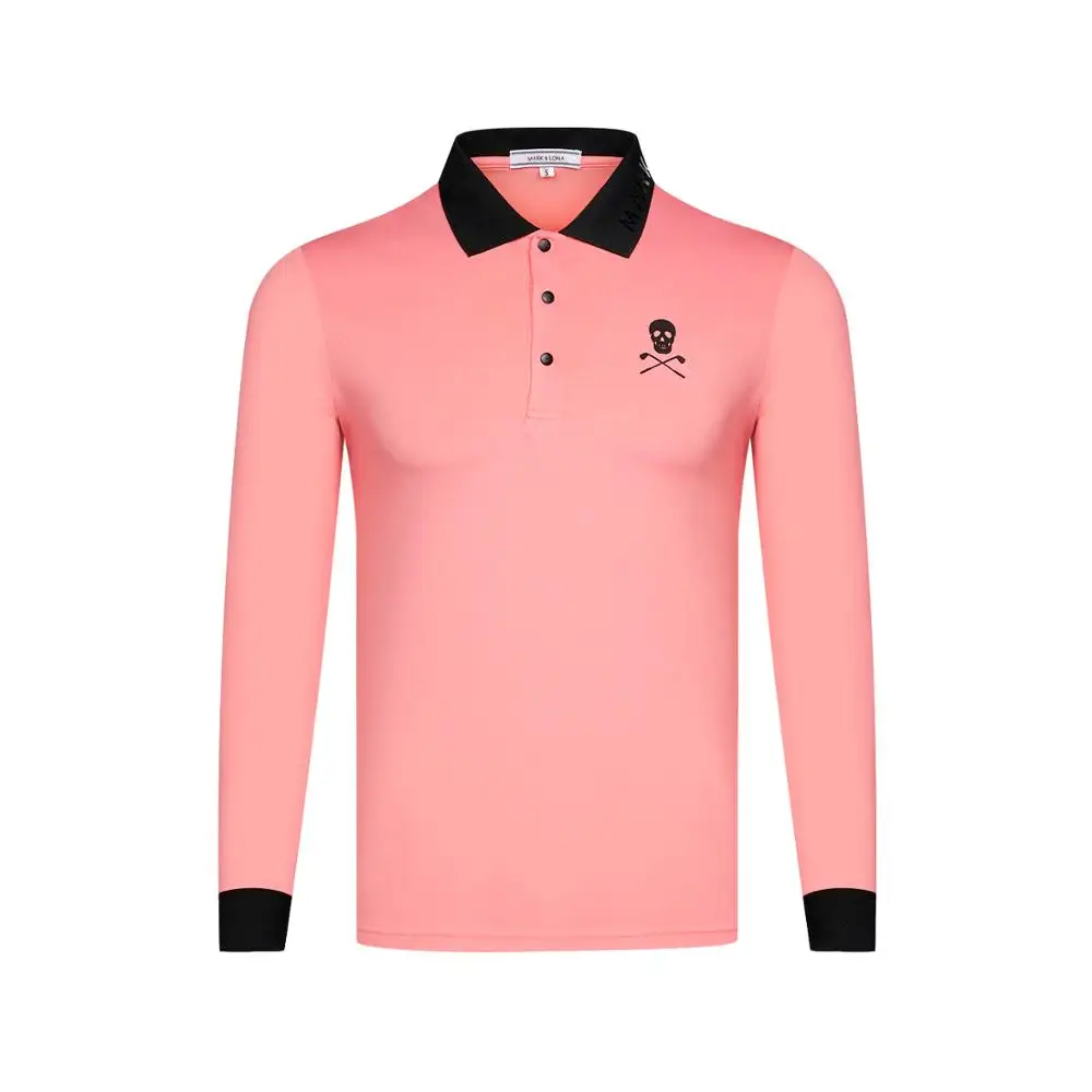 Новые футболки для тренировок Golf Mark/Lona с отложным воротником, спортивные футболки для активного отдыха с защитой от пота и солнцезащитным покрытием, S-XXL размер, длинная футболка