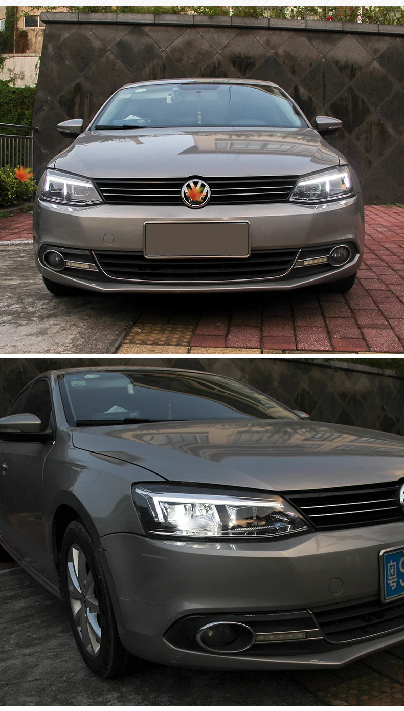Автомобильный Стильный чехол для VW Jetta головной светильник s VW Jetta головной светильник 2012- светодиодный светильник DRL Q5 bi xenon объектив h7 xenon