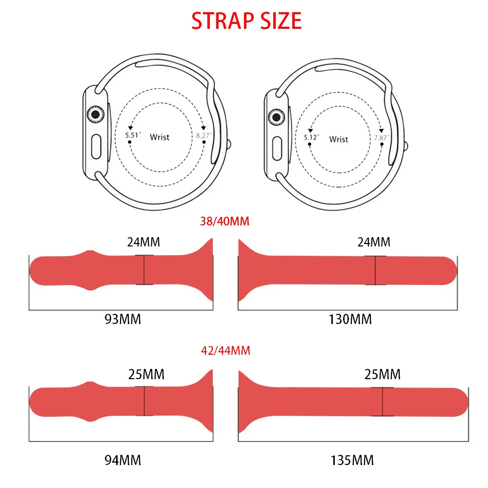 Силиконовый ремешок для Apple watch band 4 5 44 мм 40 мм iwatch band correa 42 мм 38 мм наручный Браслет для Apple watch 3 2 1 Аксессуары