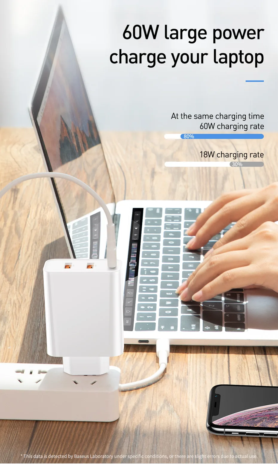 Baseus Мульти usb зарядное устройство для мобильного телефона адаптер питания для iPhone samsung huawei xiaomi ноутбук macbook type c PD Быстрая зарядка EU
